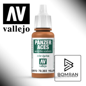 Vallejo Panzer Aces Yellowish Rust 17ml