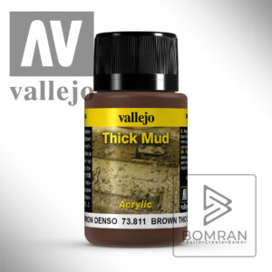 Vallejo Weathering Effects Brown Thick Mud 40ml