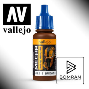 Vallejo Mecha Colour Brown Engine Soot Matt 17ml